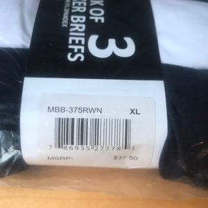 Men’s xl NWT 3 pack 95 percent cotton underwear